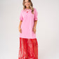 Love Laura Contrast T-Shirt Dress In Pink