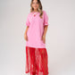Love Laura Contrast T-Shirt Dress In Pink