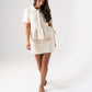 Love Laura Knit Skirt In Cream