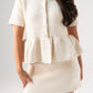 Love Laura Knit Skirt In Cream