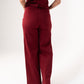 Love Laura Straight Leg Jeans In Burgundy