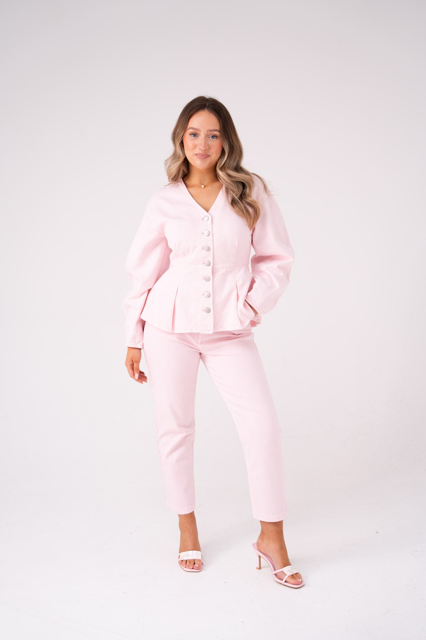 Love Laura Mom Jeans In Pink