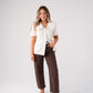 Love Laura Statement Collar Top In Cream