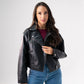 Love Laura Faux Leather Jacket In Black