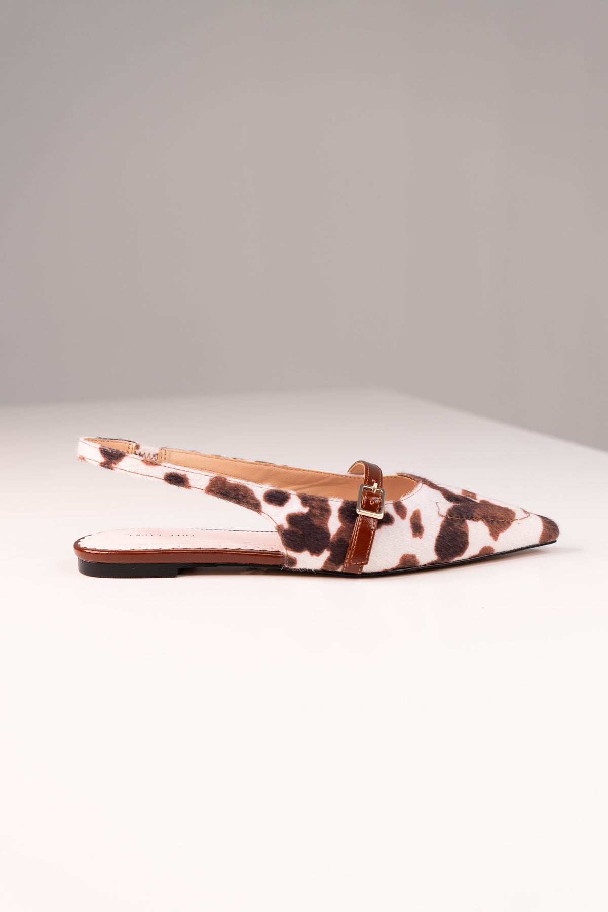 Love Laura Slingback Pump In Cow Print