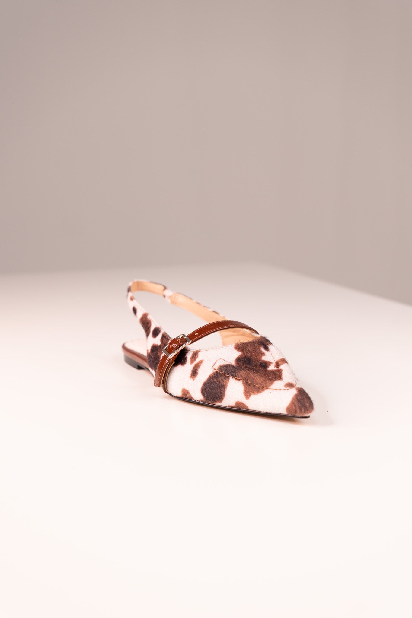Love Laura Slingback Pump In Cow Print