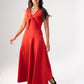 Love Laura Forever Bow Midi Dress In Red