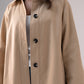 Love Laura Hooded Trench Coat In Neutral