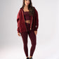 Love Laura Hoodie In Burgundy