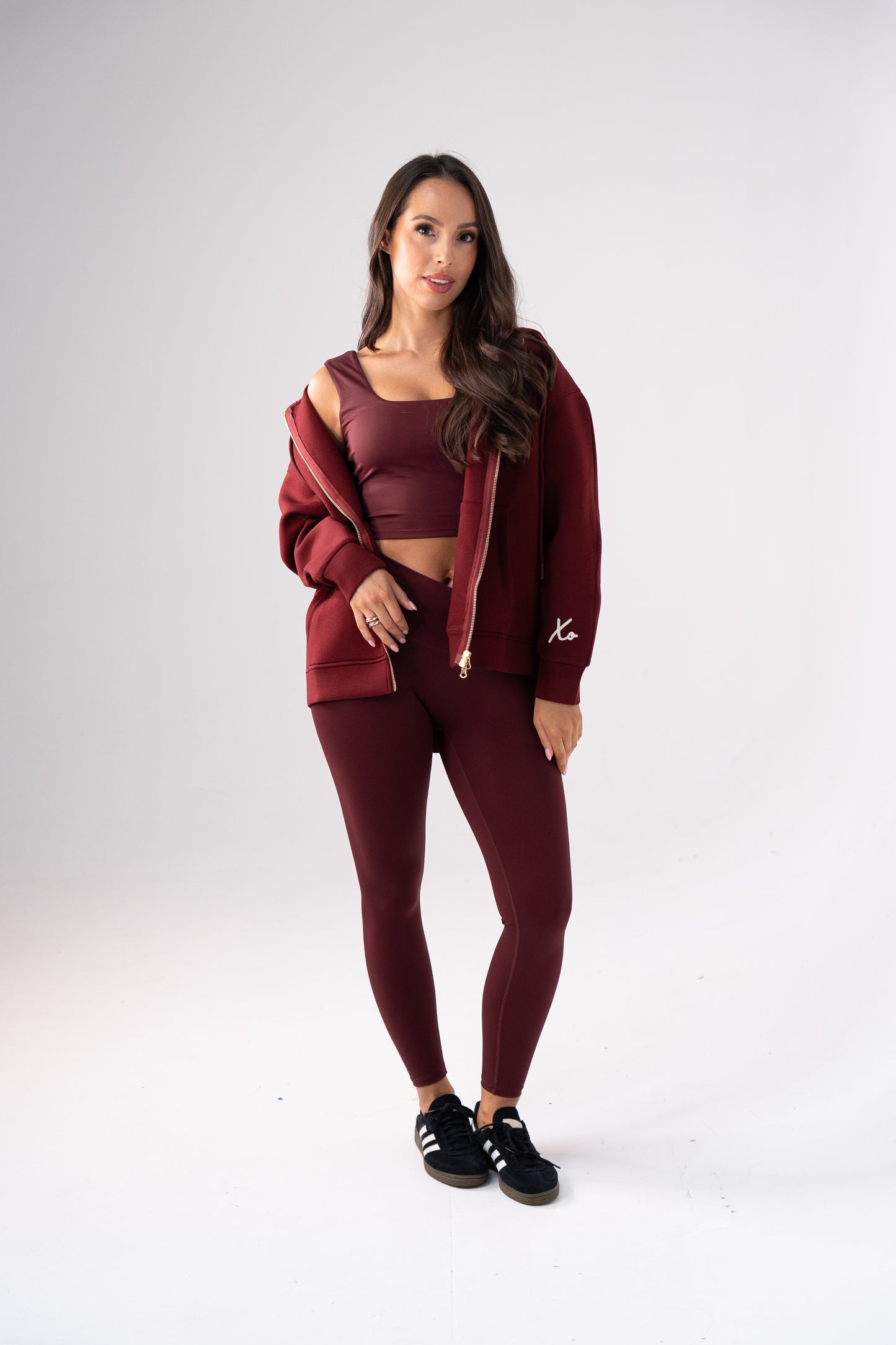 Love Laura Leisure Top In Burgundy