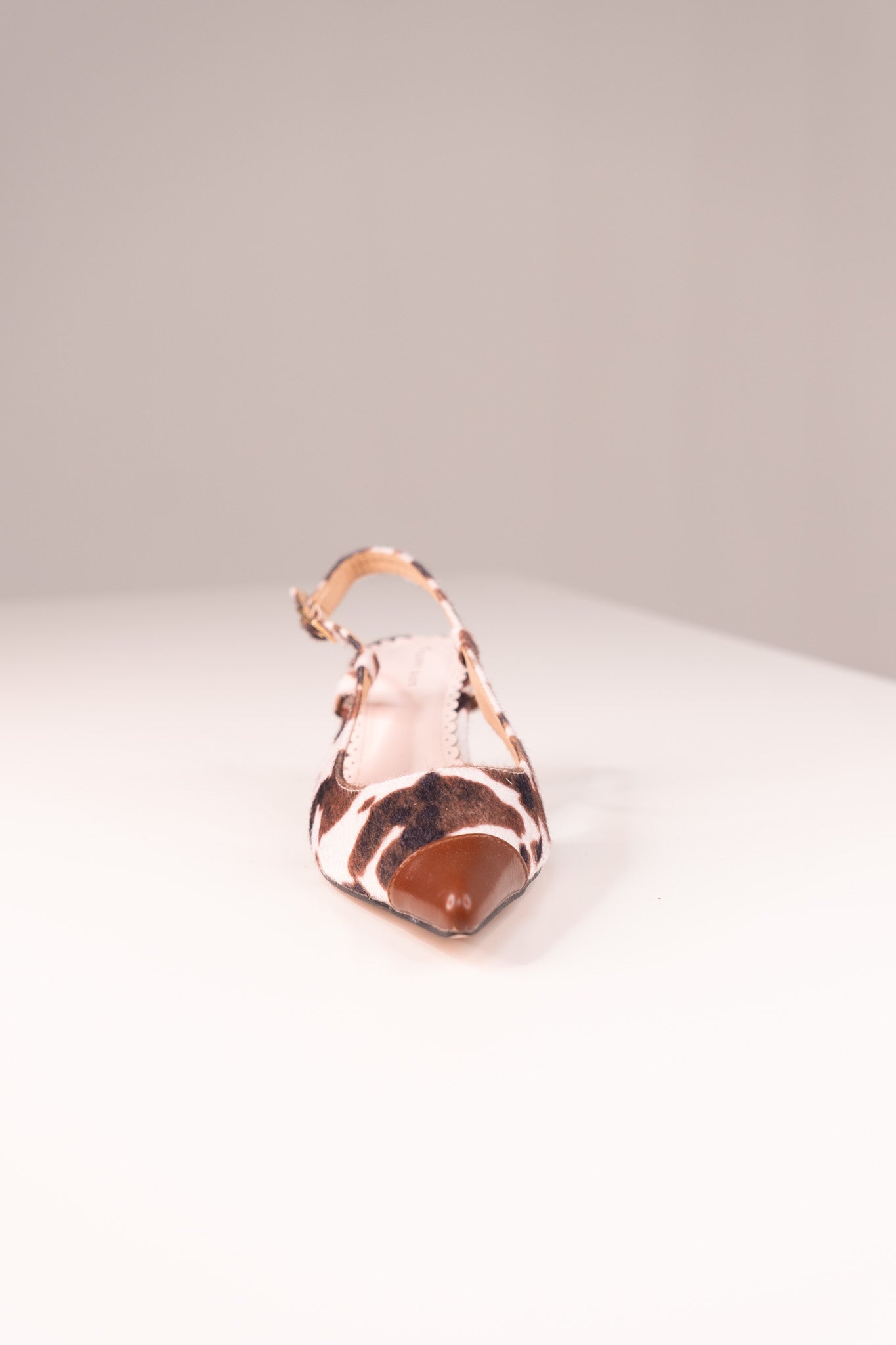 Love Laura Kitten Heel In Cow Print