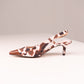 Love Laura Kitten Heel In Cow Print
