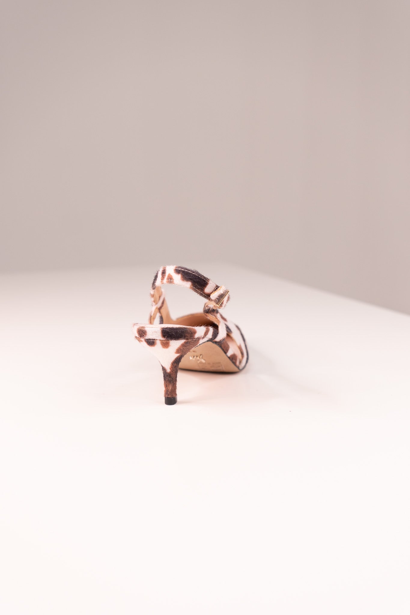 Love Laura Kitten Heel In Cow Print