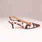 Love Laura Kitten Heel In Cow Print