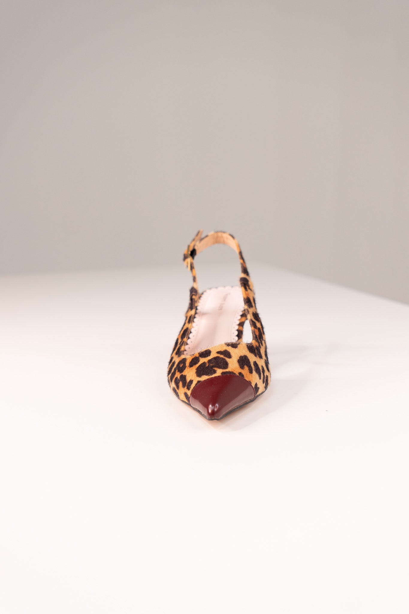 Love Laura Kitten Heel In Leopard Print