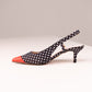 Love Laura Kitten Heel In Polka Dot