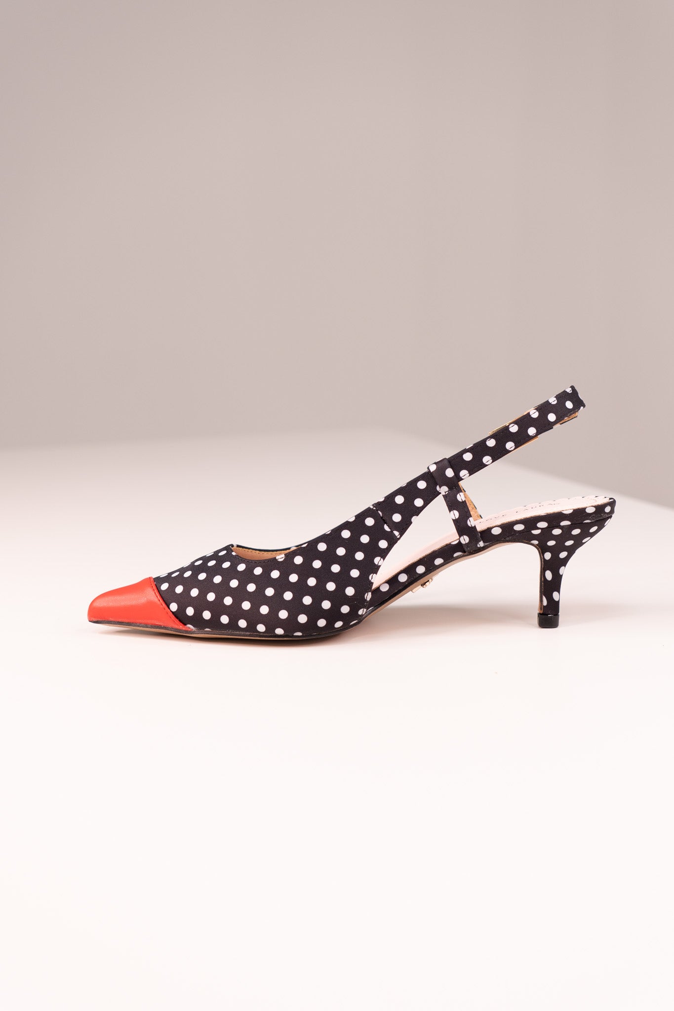 Love Laura Kitten Heel In Polka Dot