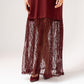 Love Laura Contrast T-Shirt Dress In Burgundy