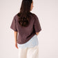 Love Laura Lace Trim T-Shirt In Chocolate