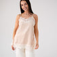 Love Laura Contrast Lace Trim Cami In Neutral