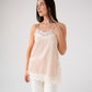 Love Laura Contrast Lace Trim Cami In Neutral