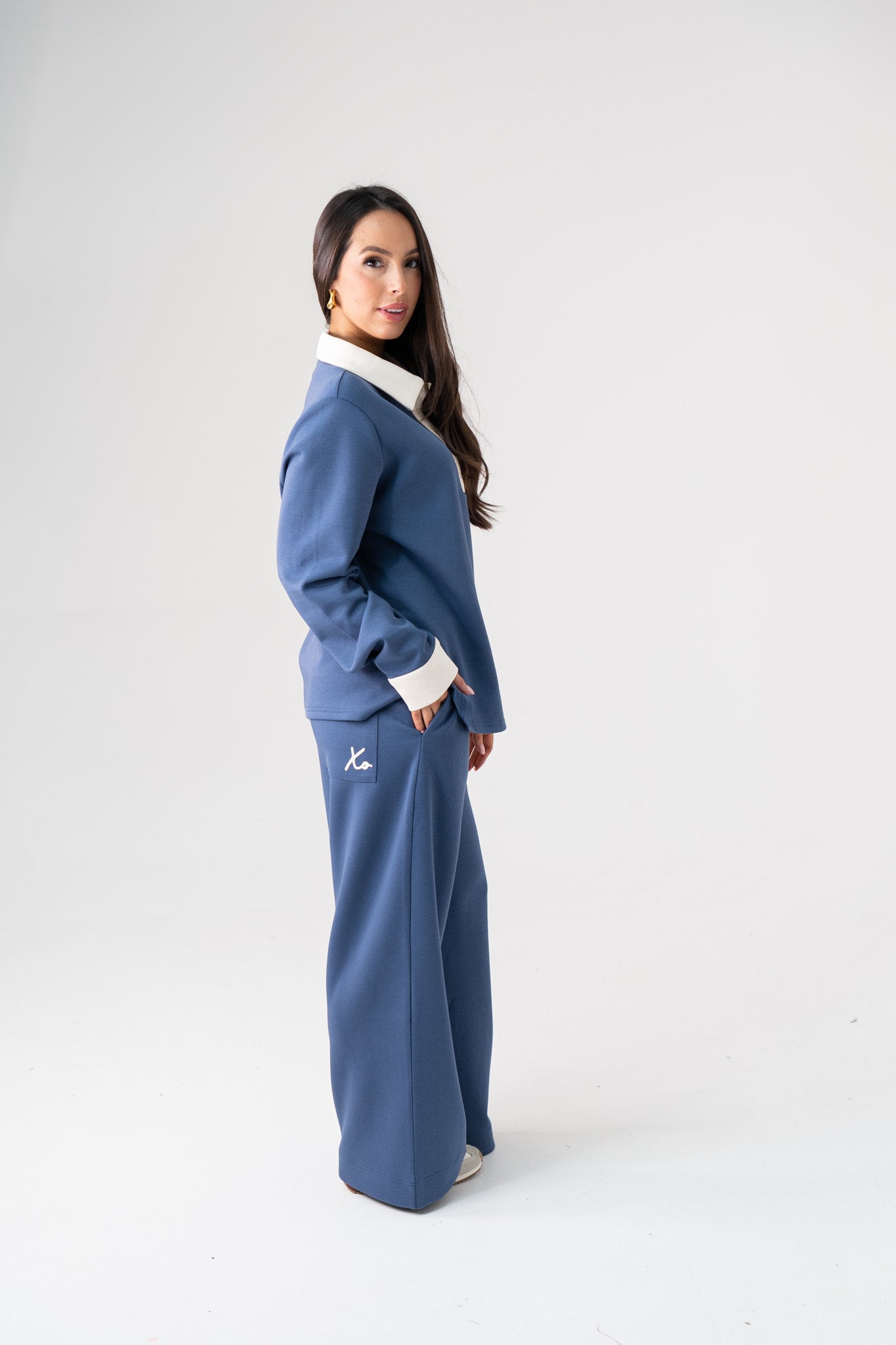 Love Laura Leisure Trousers In Blue