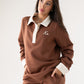 Love Laura Leisure Rugby Top In Tan