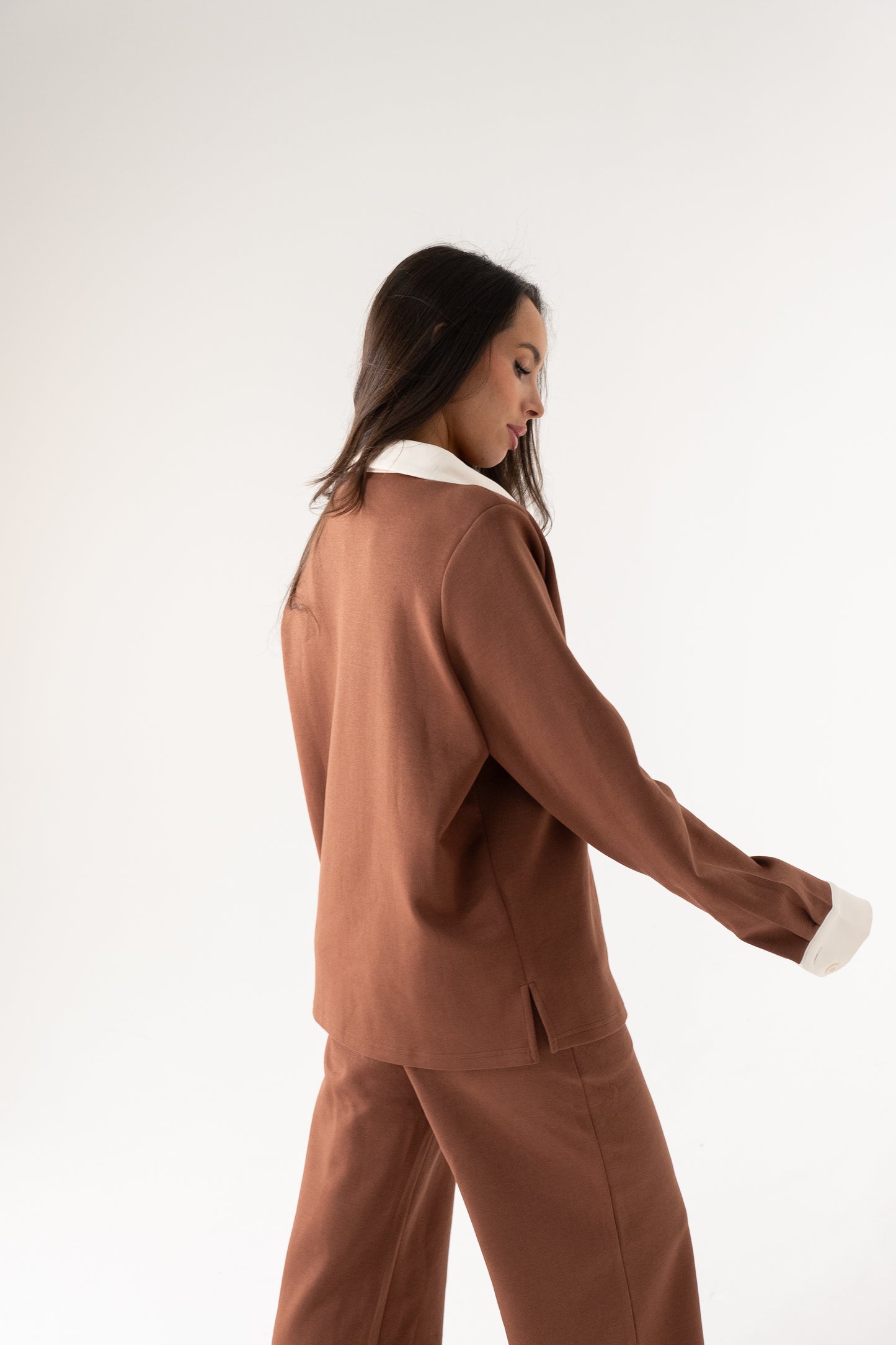 Love Laura Leisure Rugby Top In Tan