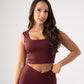 Love Laura Leisure Top In Burgundy