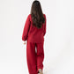 Love Laura Leisure Trousers In Dark Red