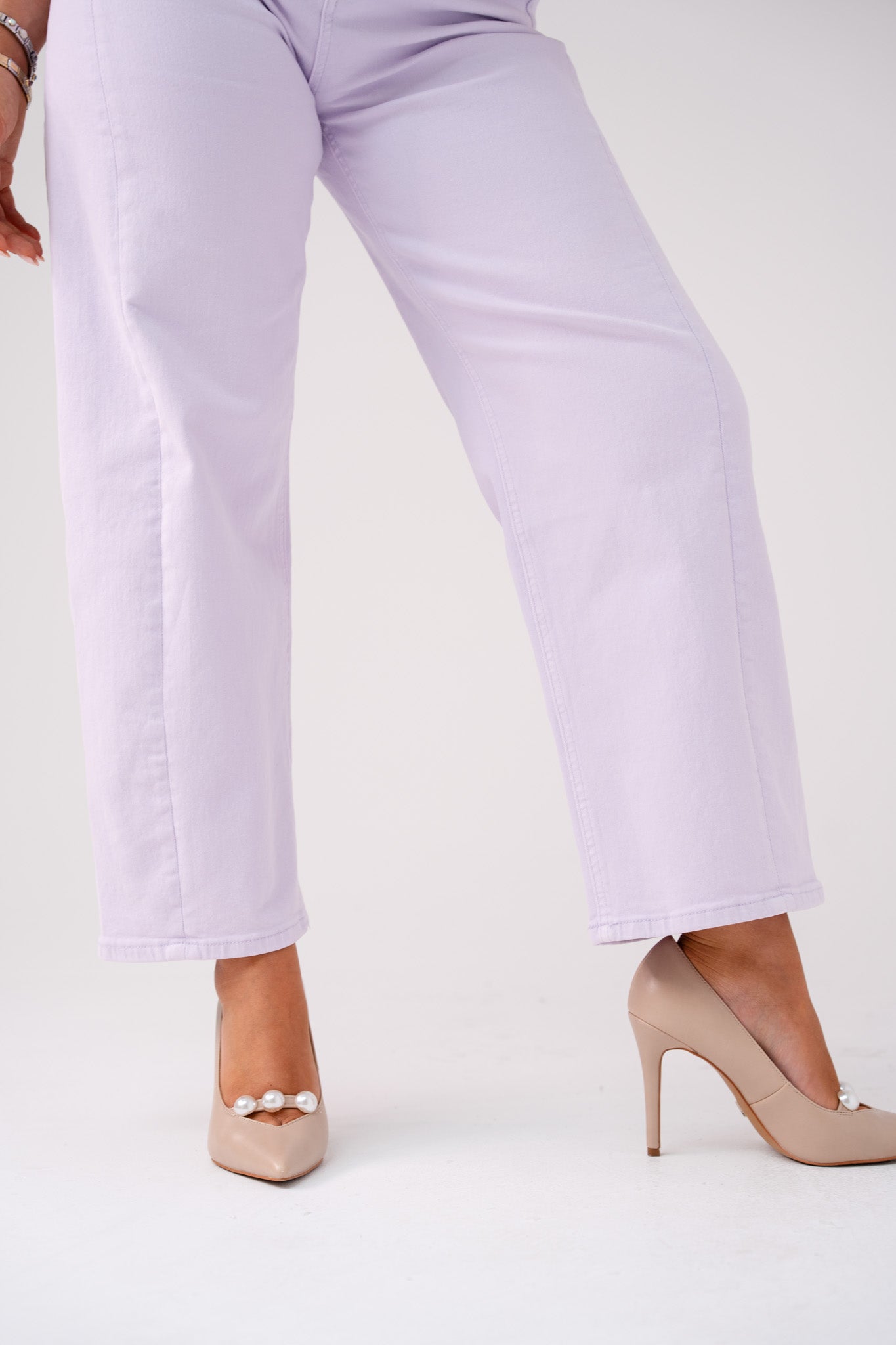 Love Laura Carrot Barrell Jeans In Lilac
