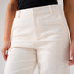 Love Laura Linen Trousers In Cream