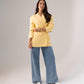 Love Laura Linen Blazer In Lemon