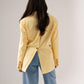 Love Laura Linen Blazer In Lemon
