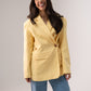 Love Laura Linen Blazer In Lemon