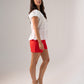 Love Laura Linen Shorts In Red