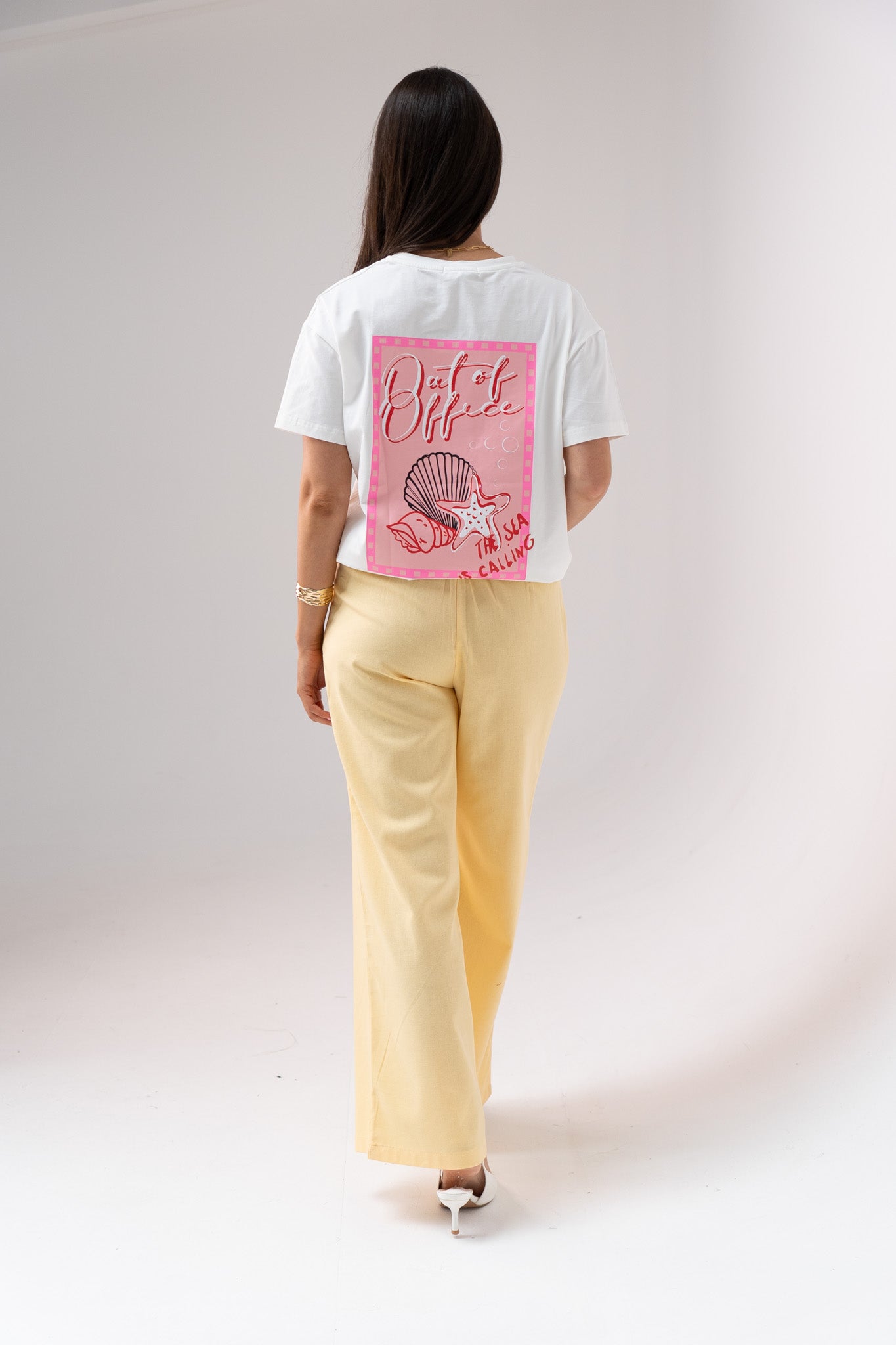 Love Laura Linen Trousers In Lemon