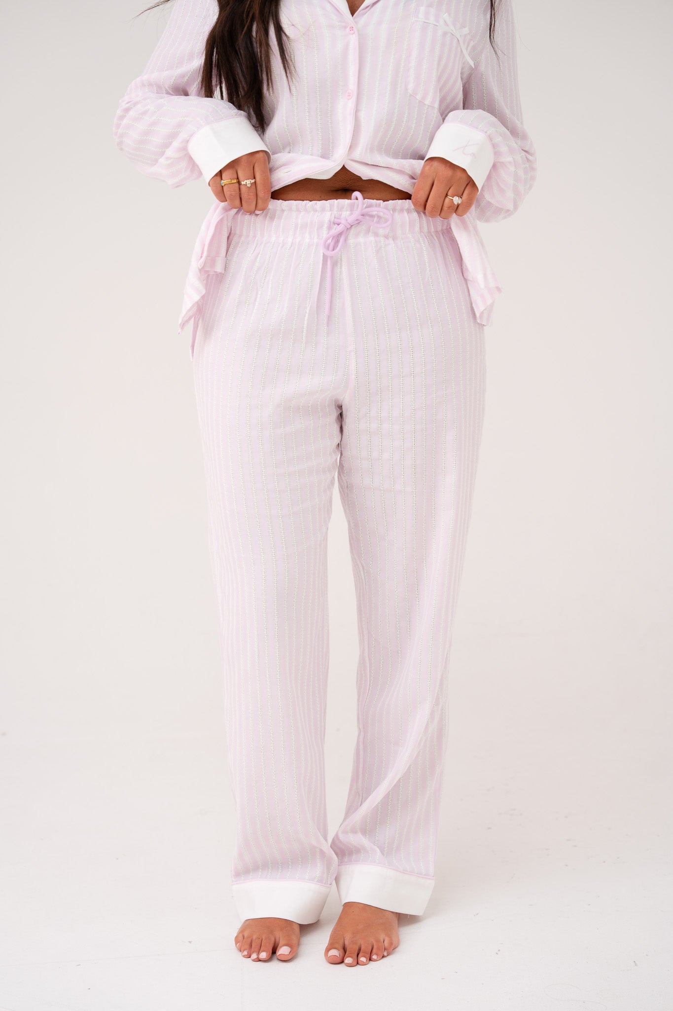 Love Laura Pyjamas In Lilac Stripe