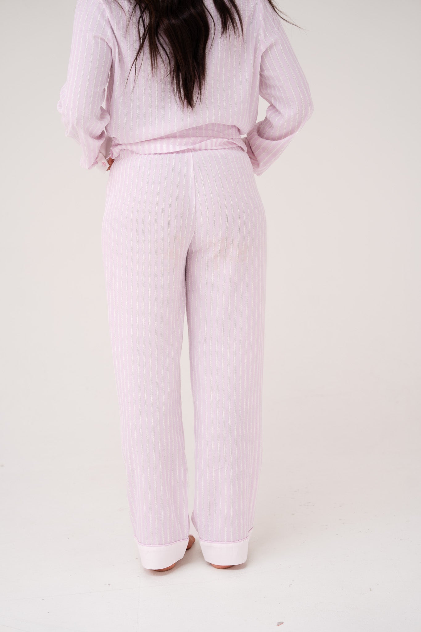 Love Laura Pyjama Trousers In Lilac Stripe