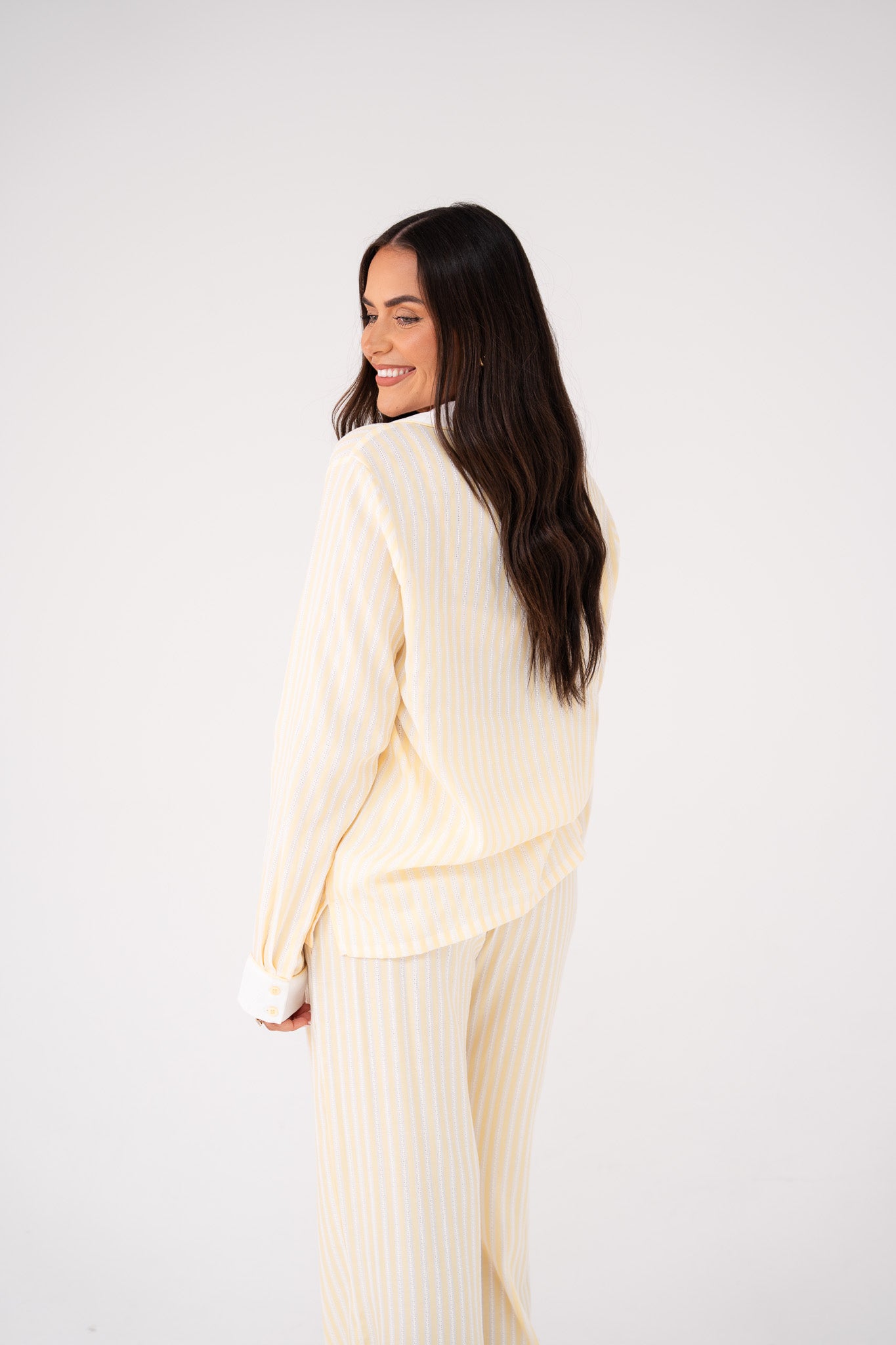 Love Laura Pyjamas In Lemon Stripe