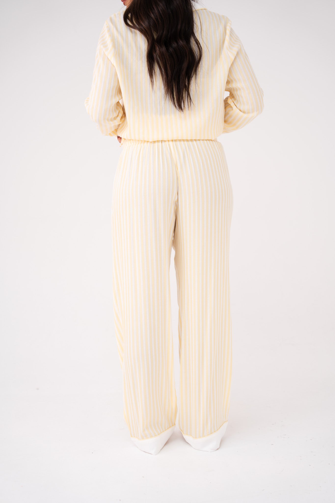 Love Laura Pyjamas In Lemon Stripe