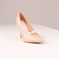 Love Laura Pearl Detail Heel In Nude