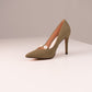 Love Laura Pearl Detail Heel In Khaki