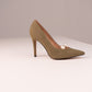 Love Laura Pearl Detail Heel In Khaki