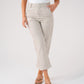Love Laura Pinstripe Trousers In Olive