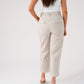 Love Laura Pinstripe Trousers In Olive