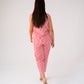 Love Laura Pinstripe Waistcoat In Red