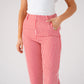 Love Laura Pinstripe Trousers In Red