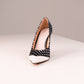 Love Laura Polka Dot Heel In Monochrome
