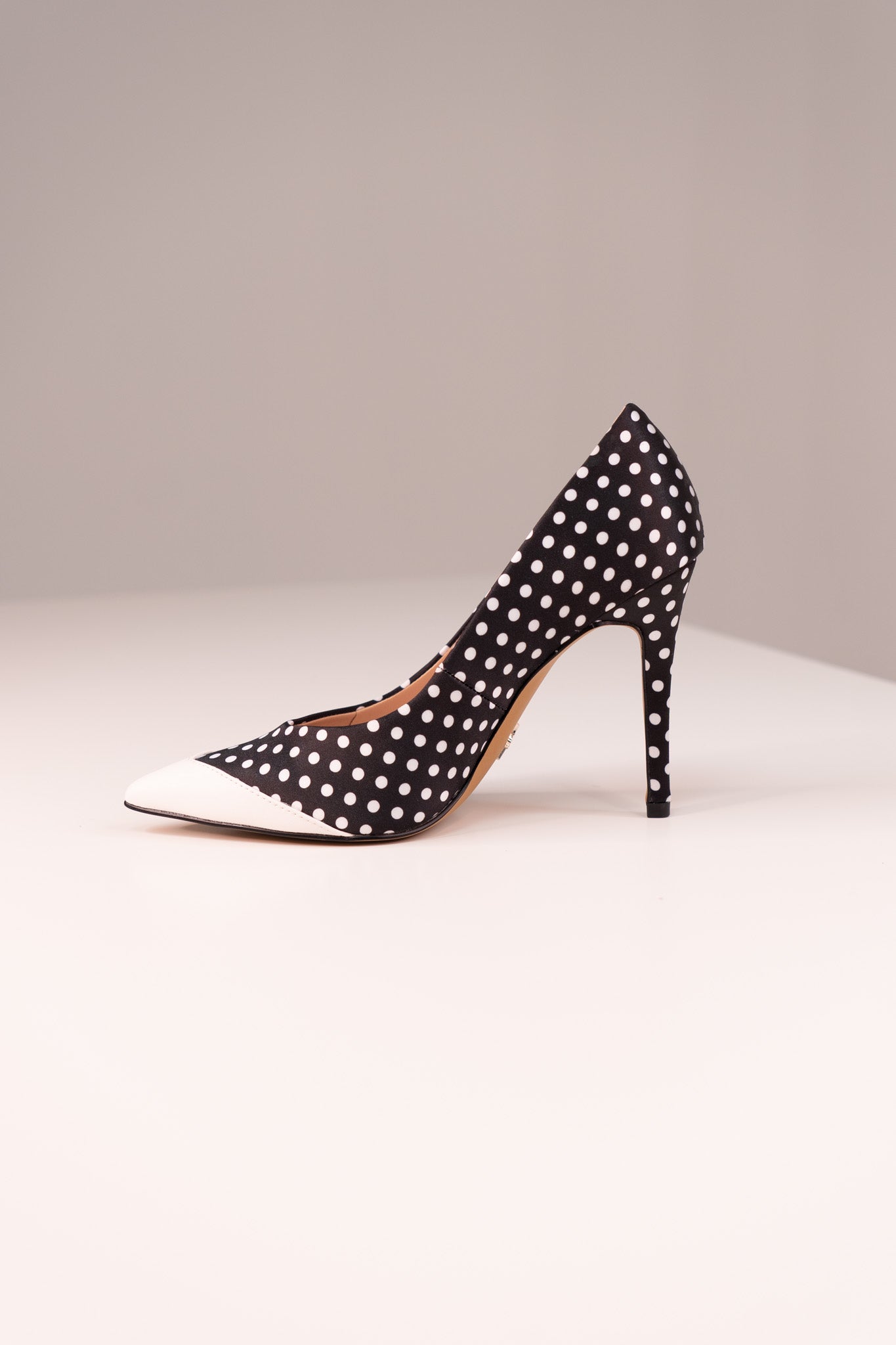 Love Laura Polka Dot Heel In Monochrome